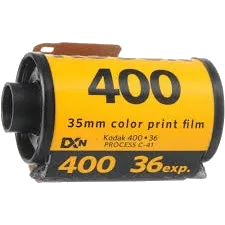 A Kodak film canister, which displayed the film's fixed ASA sensitivity rating